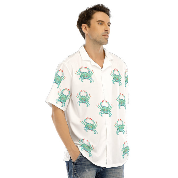 kind of Crabby - Men's Hawaiian Button Down Shirt