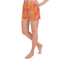 Sunshine Orange - Women's Athletic Short Shorts